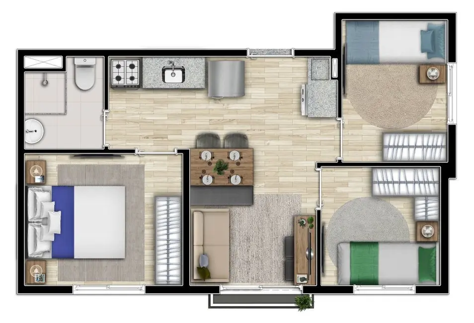 Apartamento com 1 quarto à venda, 25m2 em Barra Funda, São Paulo - SP - imagem 6 Foto 6 de Apartamento com 1 quarto à venda, 25m2 em Barra Funda, São Paulo - SP