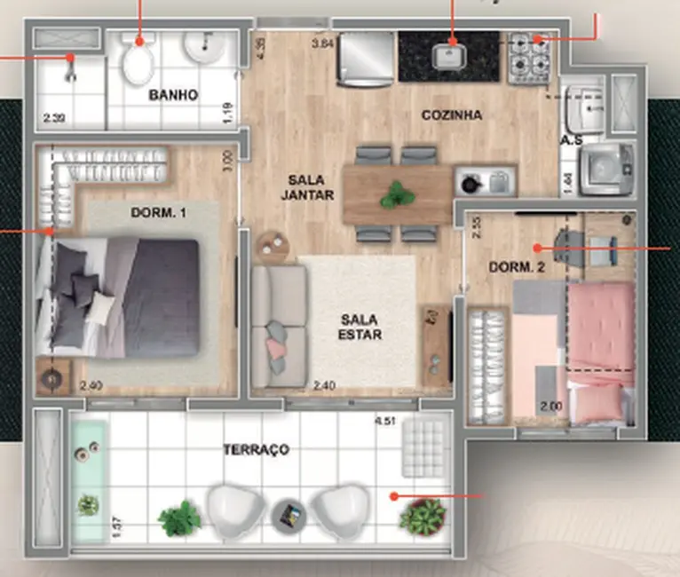 Foto 6 de Apartamento com 2 quartos à venda, 36m2 em Ferreira, São Paulo - SP