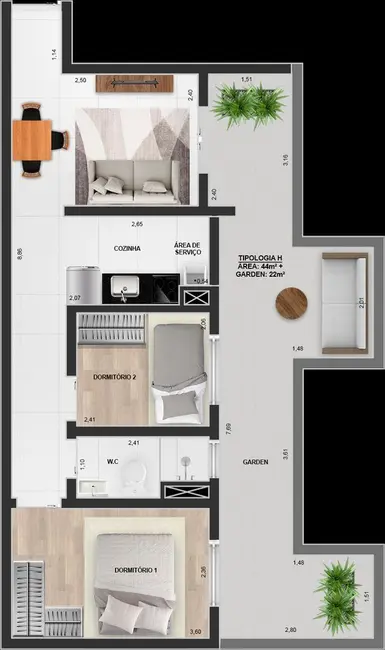 Apartamento com 1 quarto à venda, 33m2 em Itaquera, São Paulo - SP - imagem 9 Foto 9 de Apartamento com 1 quarto à venda, 33m2 em Itaquera, São Paulo - SP