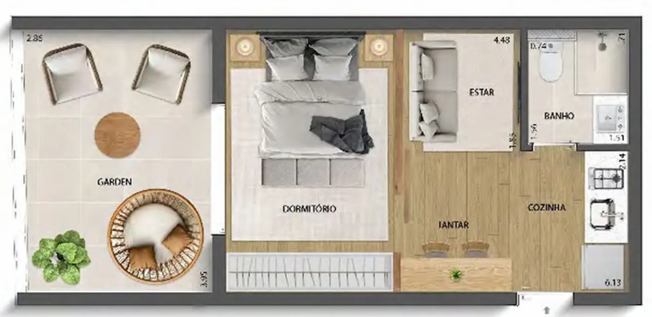 Foto 7 de Apartamento com 1 quarto à venda, 41m2 em Perdizes, São Paulo - SP