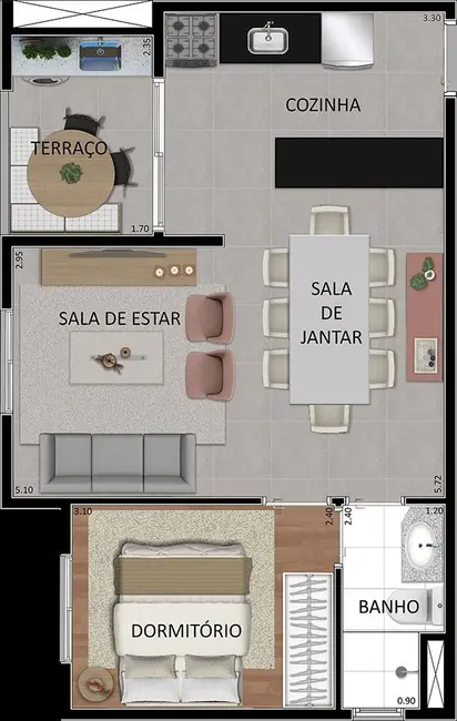 Foto 5 de Apartamento com 2 quartos à venda, 43m2 em Vila Gustavo, São Paulo - SP