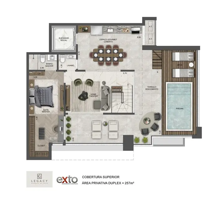 Foto 7 de Apartamento com 4 quartos à venda, 173m2 em Jardim Guedala, São Paulo - SP