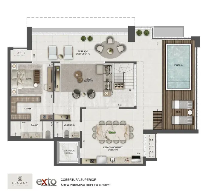 Foto 6 de Apartamento com 4 quartos à venda, 173m2 em Jardim Guedala, São Paulo - SP