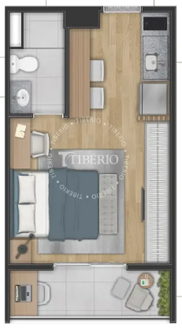 Foto 4 de Kitnet com 1 quarto à venda, 26m2 em Belenzinho, São Paulo - SP