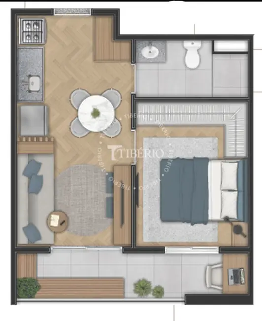 Foto 2 de Kitnet com 1 quarto à venda, 26m2 em Belenzinho, São Paulo - SP