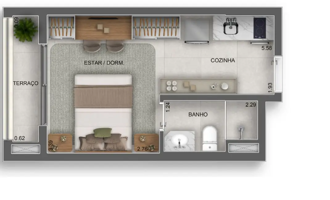 Foto 9 de Kitnet com 1 quarto à venda, 24m2 em Butantã, São Paulo - SP