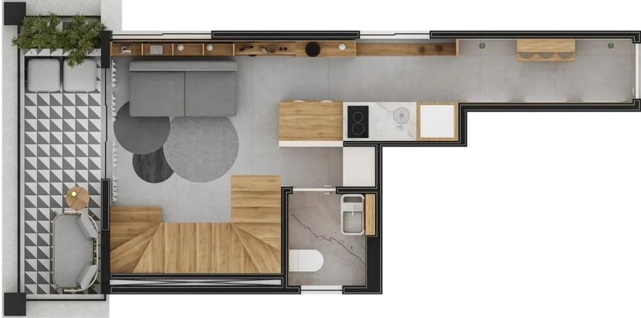 Foto 2 de Kitnet com 1 quarto à venda, 20m2 em Jardim Paulista, São Paulo - SP