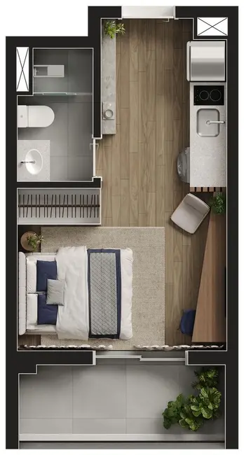 Kitnet com 1 quarto à venda, 24m2 em Consolação, São Paulo - SP - imagem 7 Foto 7 de Kitnet com 1 quarto à venda, 24m2 em Consolação, São Paulo - SP
