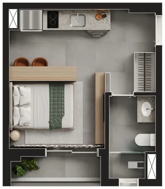 Kitnet com 1 quarto à venda, 24m2 em Consolação, São Paulo - SP - imagem 8 Foto 8 de Kitnet com 1 quarto à venda, 24m2 em Consolação, São Paulo - SP