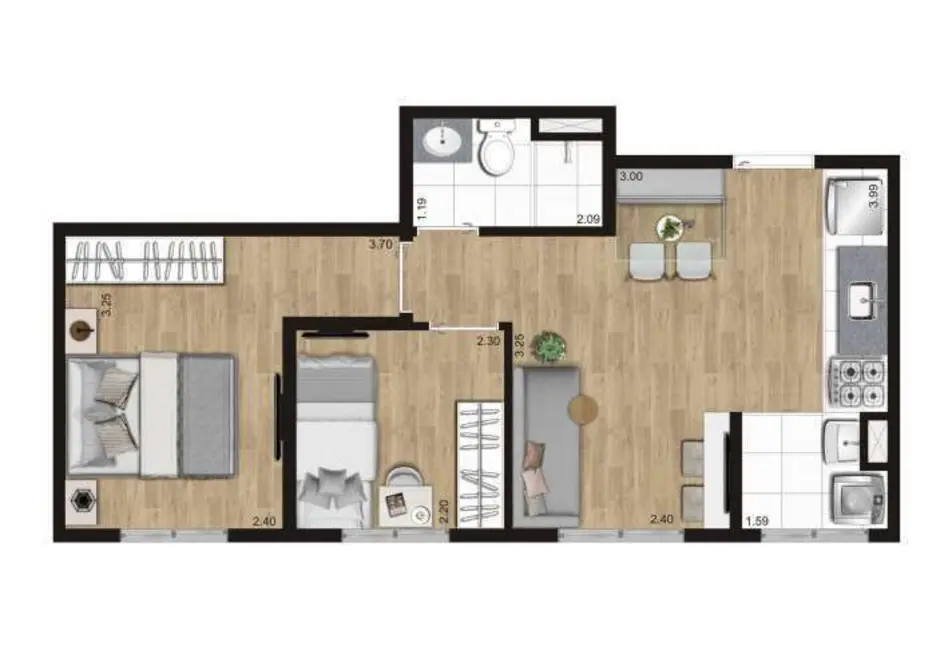 Foto 4 de Kitnet com 1 quarto à venda, 21m2 em Bela Vista, São Paulo - SP