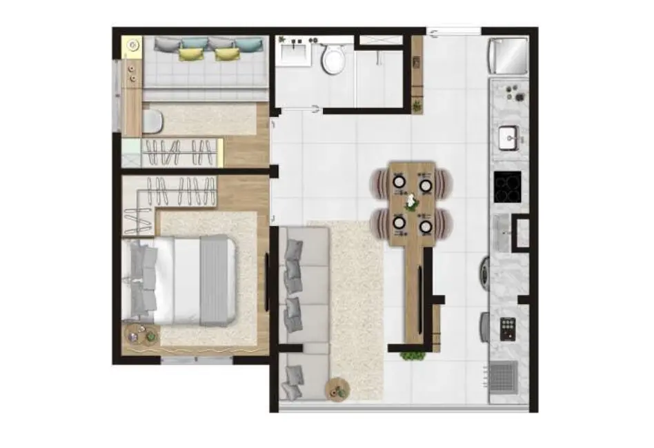 Foto 2 de Kitnet com 1 quarto à venda, 21m2 em Bela Vista, São Paulo - SP