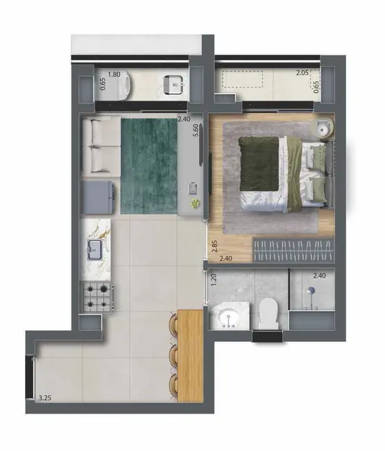 Foto 4 de Kitnet com 1 quarto à venda, 27m2 em Vila da Saúde, São Paulo - SP