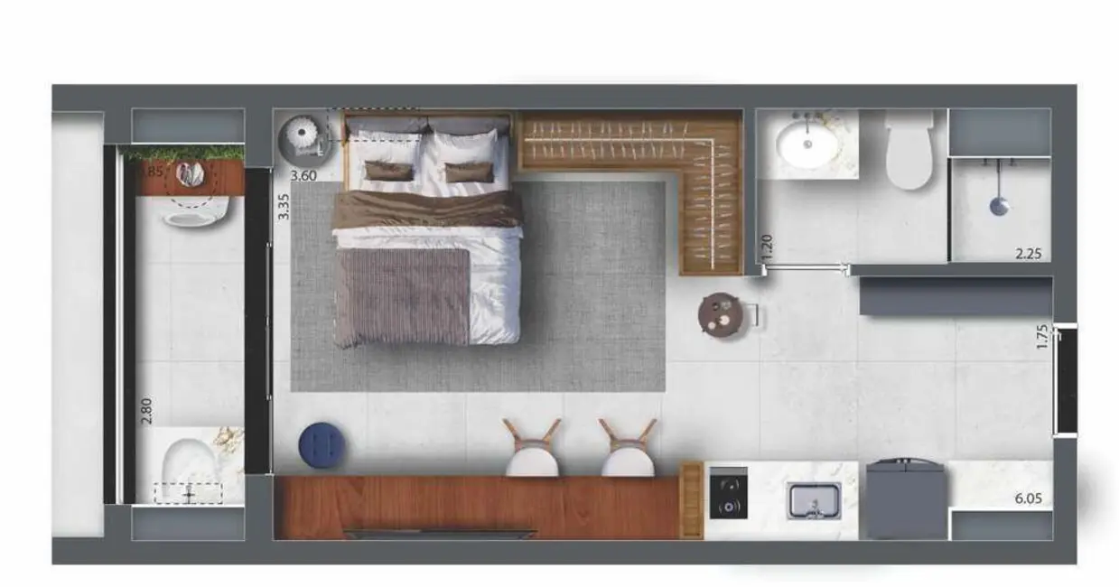 Foto 5 de Kitnet com 1 quarto à venda, 27m2 em Vila da Saúde, São Paulo - SP