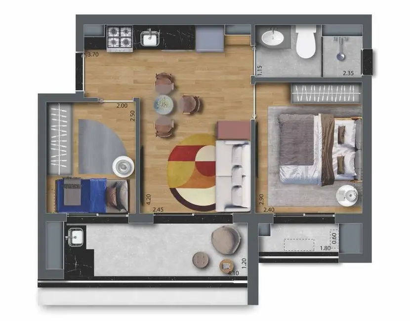Foto 6 de Kitnet com 1 quarto à venda, 27m2 em Vila da Saúde, São Paulo - SP