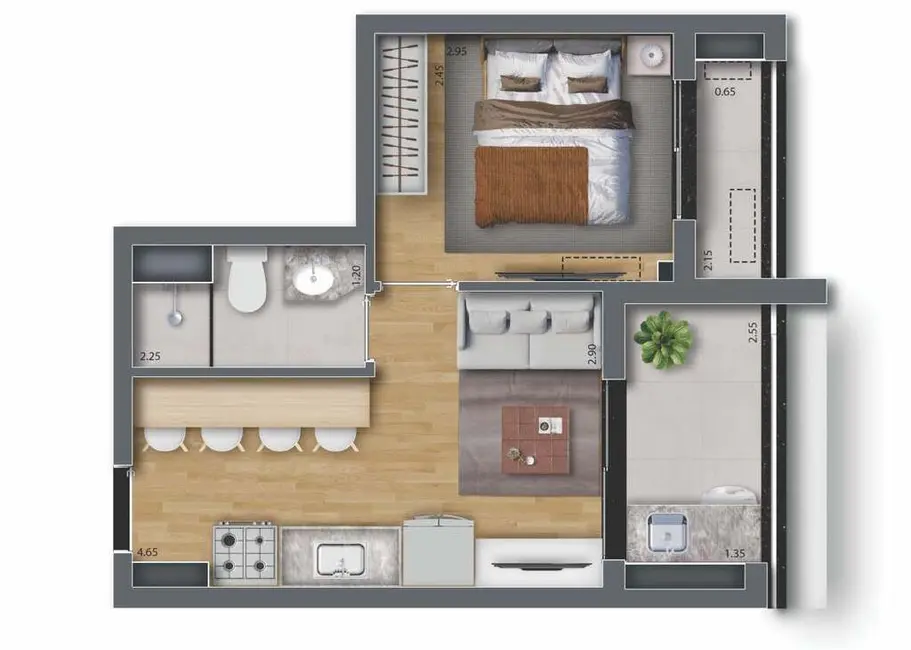 Foto 7 de Kitnet com 1 quarto à venda, 27m2 em Vila da Saúde, São Paulo - SP