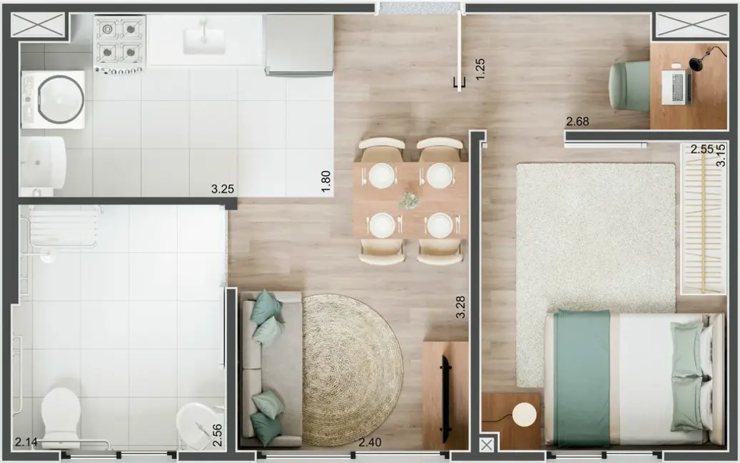 Foto 3 de Apartamento com 1 quarto à venda, 36m2 em Barra Funda, São Paulo - SP