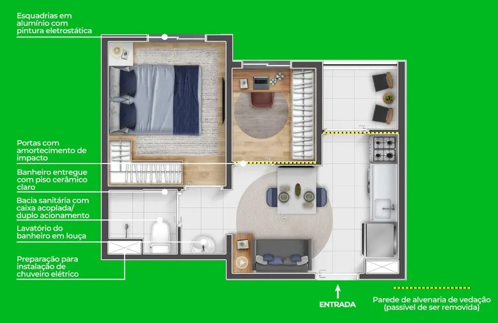 Kitnet com 1 quarto à venda, 25m2 em Vila Pirituba, São Paulo - SP - imagem 7 Foto 7 de Kitnet com 1 quarto à venda, 25m2 em Vila Pirituba, São Paulo - SP