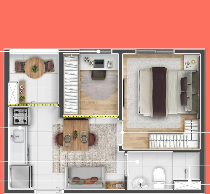 Apartamento com 1 quarto à venda, 39m2 em Vila Pirituba, São Paulo - SP - imagem 2 Foto 2 de Apartamento com 1 quarto à venda, 39m2 em Vila Pirituba, São Paulo - SP