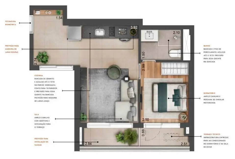 Foto 3 de Apartamento com 1 quarto à venda, 29m2 em Vila das Belezas, São Paulo - SP