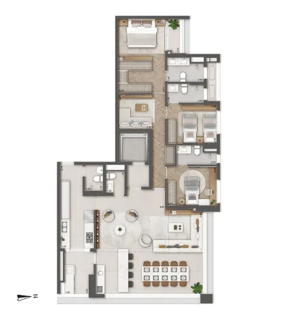 Apartamento com 3 quartos à venda, 114m2 em Jardim Paulista, São Paulo - SP - imagem 7 Foto 7 de Apartamento com 3 quartos à venda, 114m2 em Jardim Paulista, São Paulo - SP