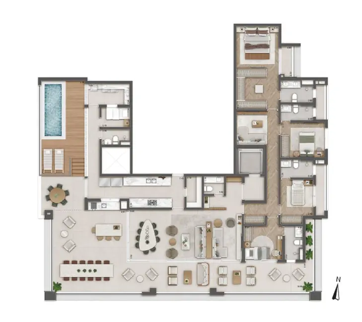 Apartamento com 3 quartos à venda, 114m2 em Jardim Paulista, São Paulo - SP - imagem 8 Foto 8 de Apartamento com 3 quartos à venda, 114m2 em Jardim Paulista, São Paulo - SP