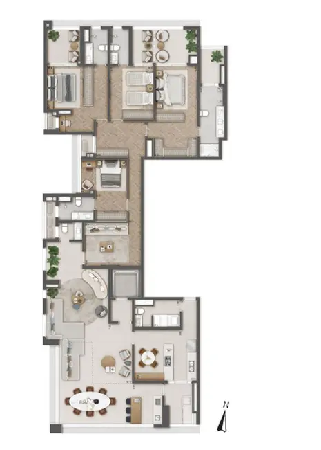 Apartamento com 3 quartos à venda, 114m2 em Jardim Paulista, São Paulo - SP - imagem 2 Foto 2 de Apartamento com 3 quartos à venda, 114m2 em Jardim Paulista, São Paulo - SP