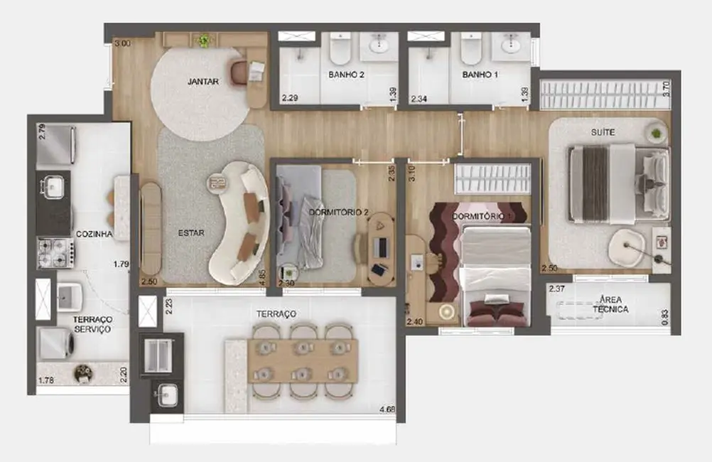 Foto 5 de Apartamento com 2 quartos à venda, 63m2 em Mooca, São Paulo - SP