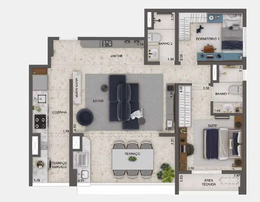 Foto 8 de Apartamento com 2 quartos à venda, 63m2 em Mooca, São Paulo - SP