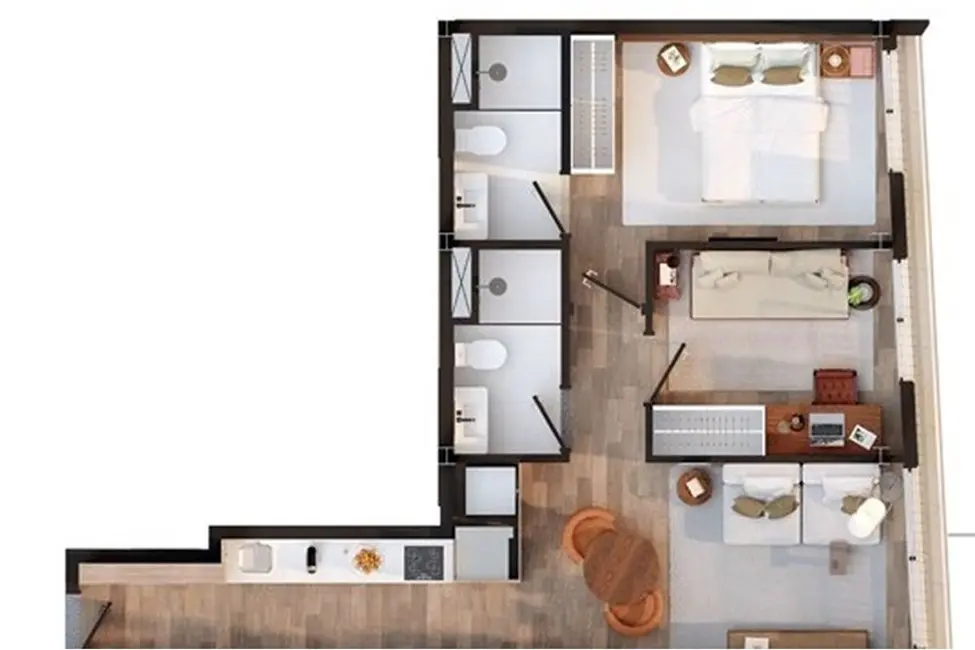 Foto 4 de Apartamento com 2 quartos à venda, 54m2 em Jardim Paulista, São Paulo - SP