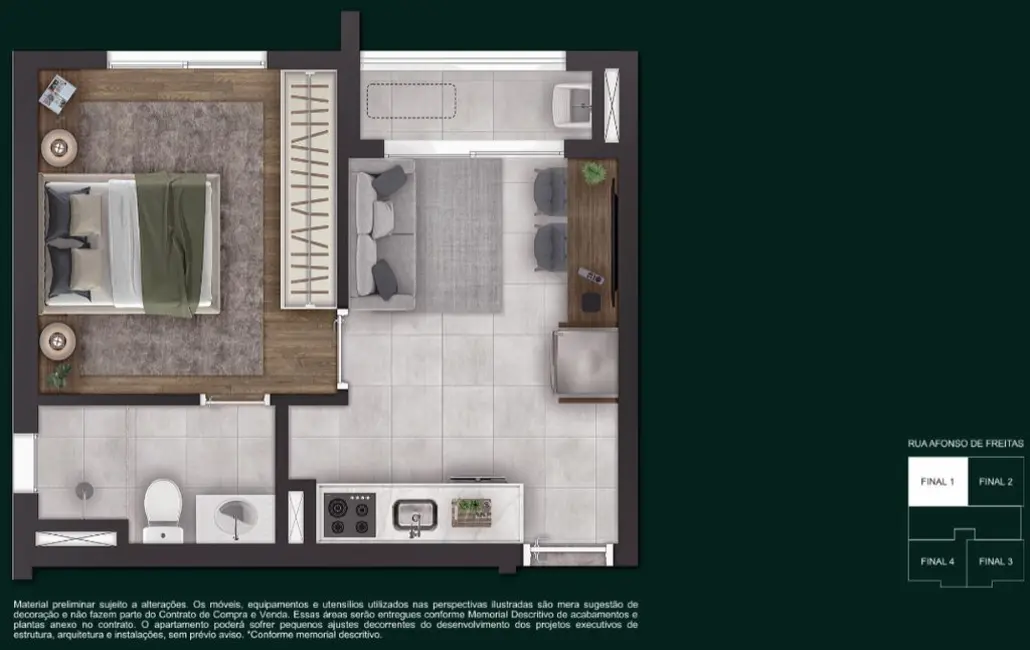 Apartamento com 2 quartos à venda, 52m2 em Paraíso, São Paulo - SP - imagem 5 Foto 5 de Apartamento com 2 quartos à venda, 52m2 em Paraíso, São Paulo - SP