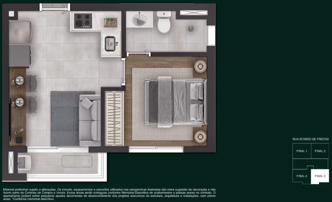 Apartamento com 2 quartos à venda, 52m2 em Paraíso, São Paulo - SP - imagem 9 Foto 9 de Apartamento com 2 quartos à venda, 52m2 em Paraíso, São Paulo - SP