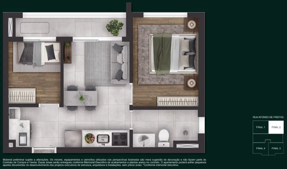Apartamento com 2 quartos à venda, 52m2 em Paraíso, São Paulo - SP - imagem 2 Foto 2 de Apartamento com 2 quartos à venda, 52m2 em Paraíso, São Paulo - SP