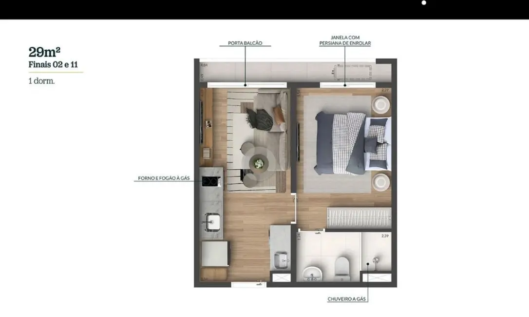 Foto 2 de Apartamento com 1 quarto à venda, 25m2 em Vila Clementino, São Paulo - SP