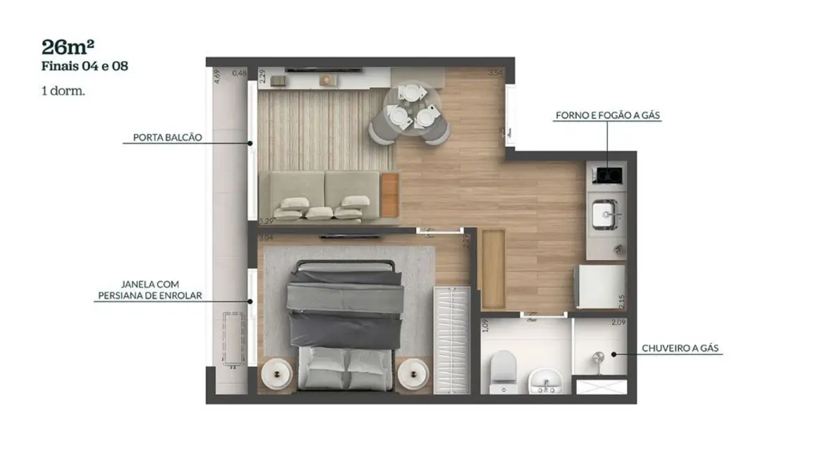 Foto 5 de Apartamento com 1 quarto à venda, 25m2 em Vila Clementino, São Paulo - SP