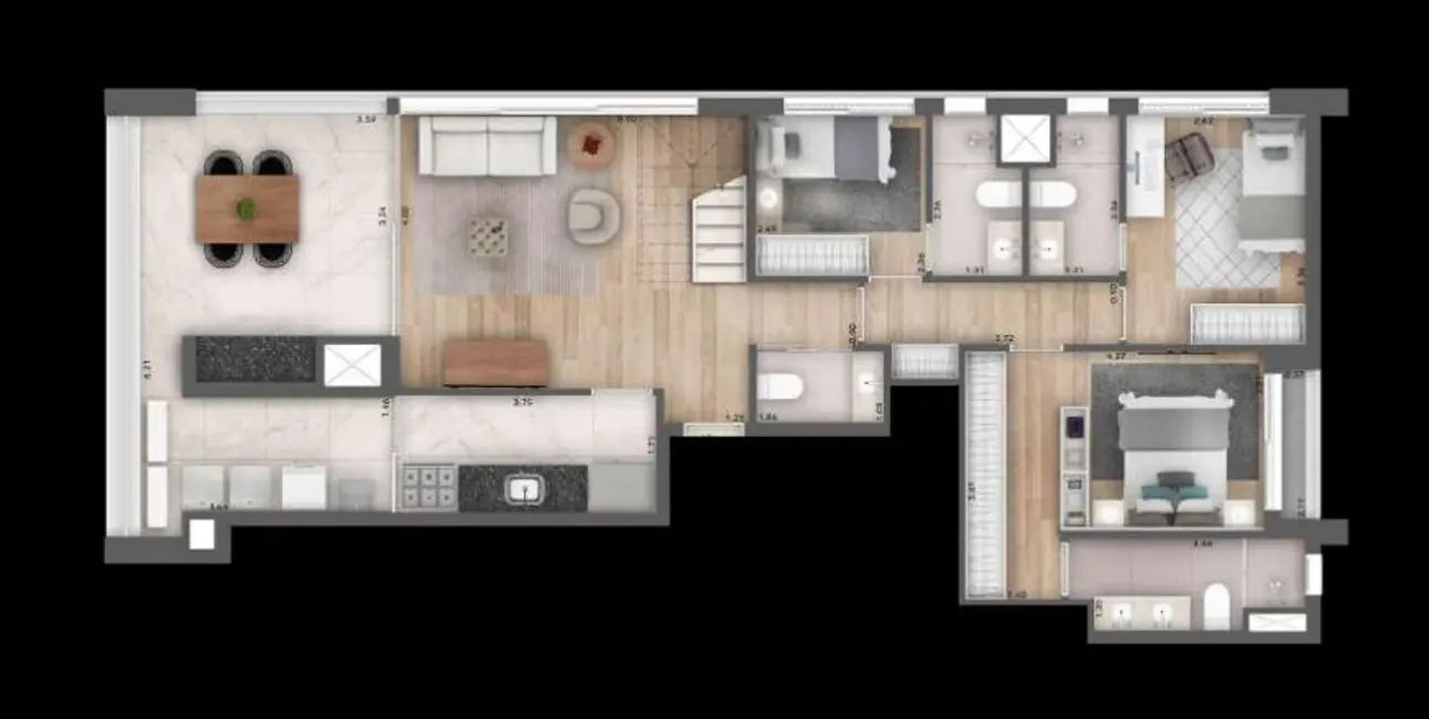 Foto 5 de Apartamento com 3 quartos à venda, 75m2 em Pinheiros, São Paulo - SP