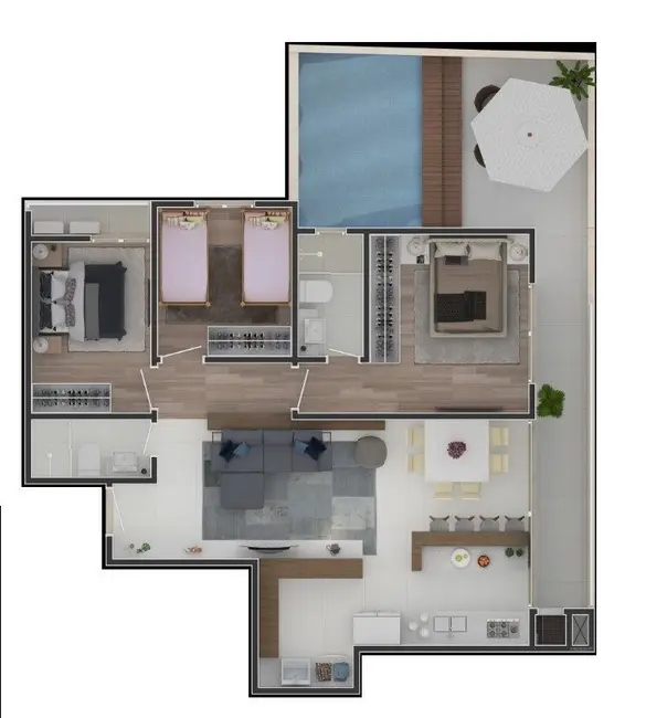 Foto 2 de Apartamento com 3 quartos à venda, 75m2 em Pinheiros, São Paulo - SP