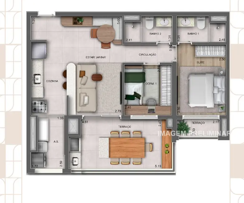 Apartamento com 2 quartos à venda, 65m2 em Vila Ema, São Paulo - SP - imagem 5 Foto 5 de Apartamento com 2 quartos à venda, 65m2 em Vila Ema, São Paulo - SP