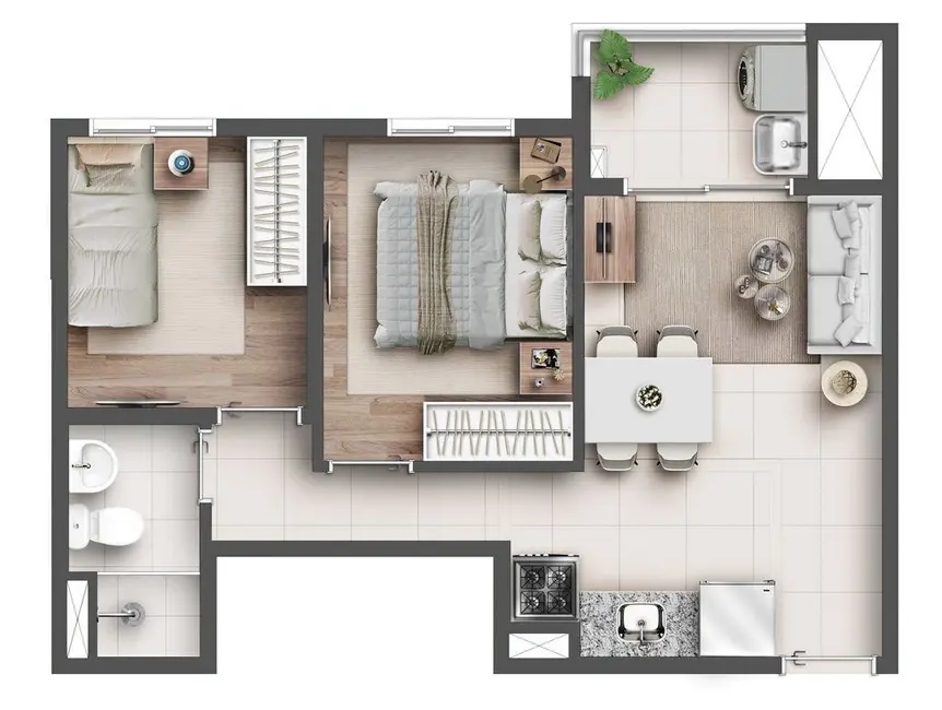 Foto 4 de Apartamento com 2 quartos à venda, 76m2 em Vila Ema, São Paulo - SP
