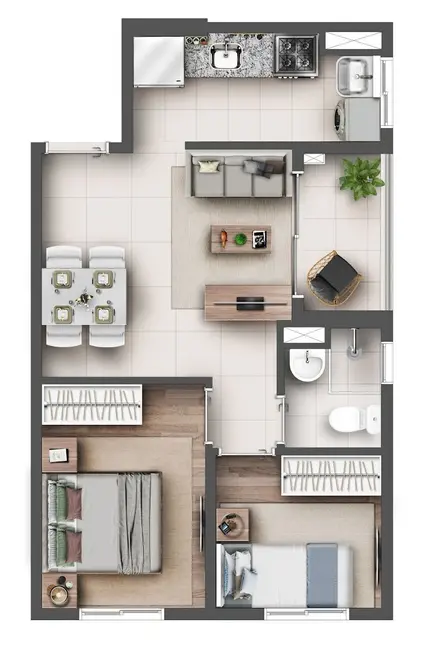 Foto 5 de Apartamento com 2 quartos à venda, 76m2 em Vila Ema, São Paulo - SP
