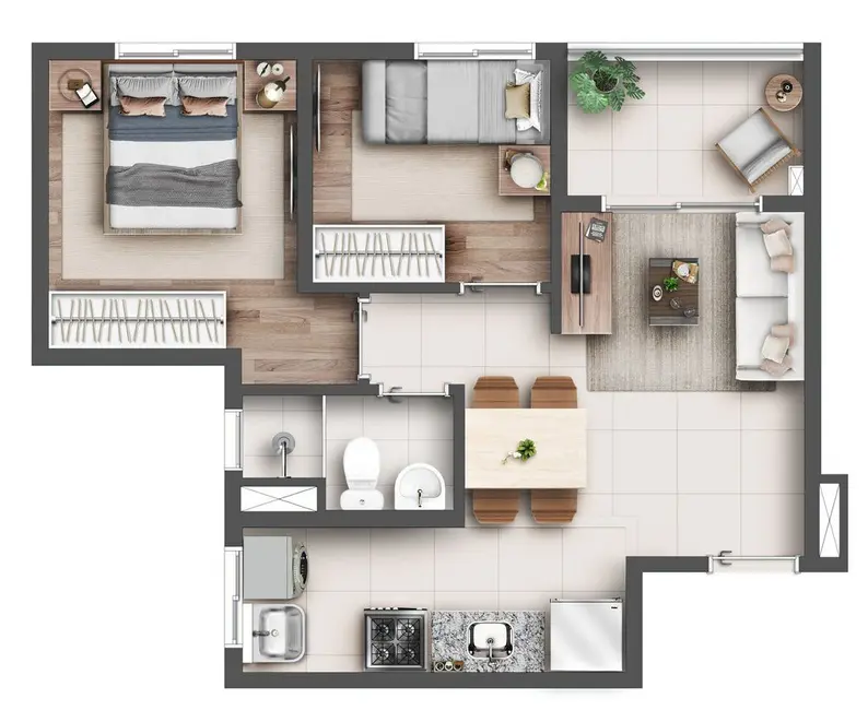 Foto 2 de Apartamento com 2 quartos à venda, 76m2 em Vila Ema, São Paulo - SP