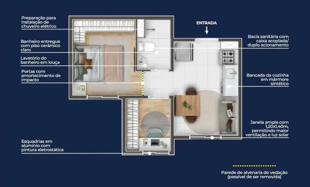 Foto 2 de Apartamento com 1 quarto à venda, 26m2 em Chácara Santa Etelvina, São Paulo - SP