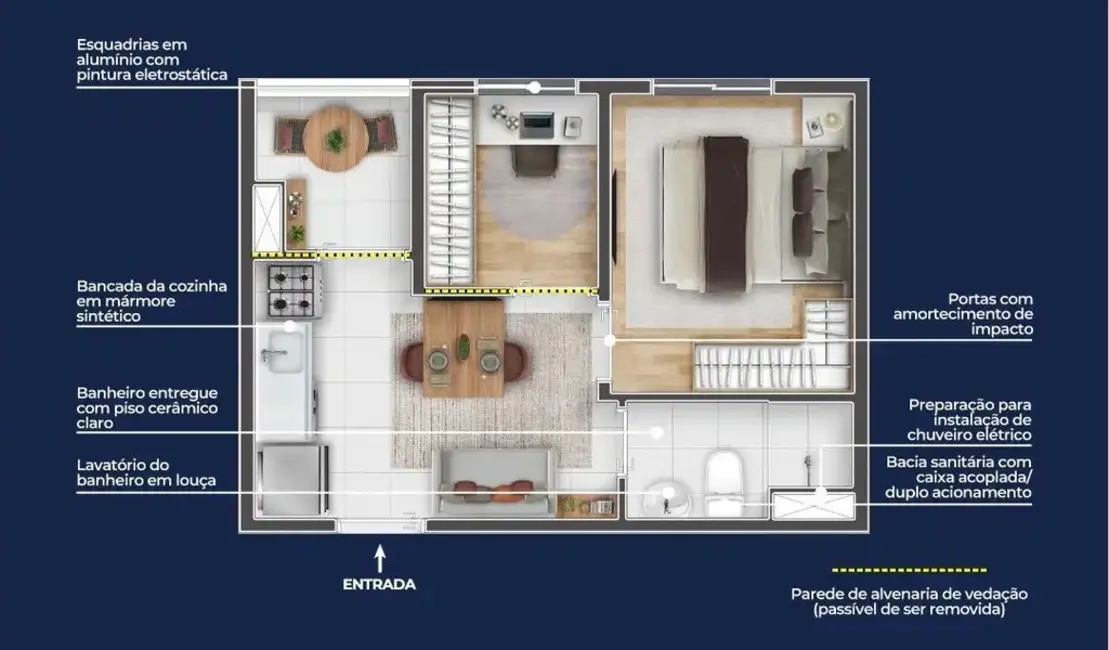 Foto 3 de Apartamento com 1 quarto à venda, 26m2 em Chácara Santa Etelvina, São Paulo - SP