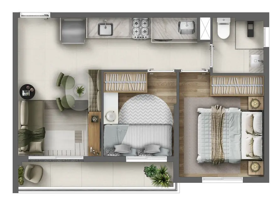 Apartamento com 1 quarto à venda, 27m2 em Santana, São Paulo - SP - imagem 5 Foto 5 de Apartamento com 1 quarto à venda, 27m2 em Santana, São Paulo - SP