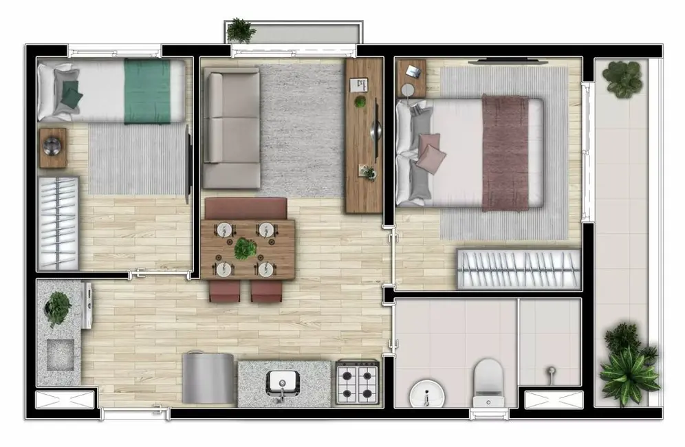 Kitnet com 1 quarto à venda, 34m2 em Campos Elíseos, São Paulo - SP - imagem 5 Foto 5 de Kitnet com 1 quarto à venda, 34m2 em Campos Elíseos, São Paulo - SP