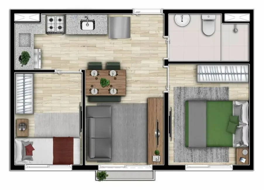 Kitnet com 1 quarto à venda, 34m2 em Campos Elíseos, São Paulo - SP - imagem 8 Foto 8 de Kitnet com 1 quarto à venda, 34m2 em Campos Elíseos, São Paulo - SP