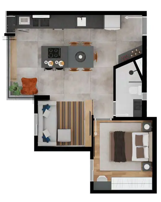 Apartamento com 2 quartos à venda, 44m2 em Centro, Santo Andre - SP - imagem 2 Foto 2 de Apartamento com 2 quartos à venda, 44m2 em Centro, Santo Andre - SP