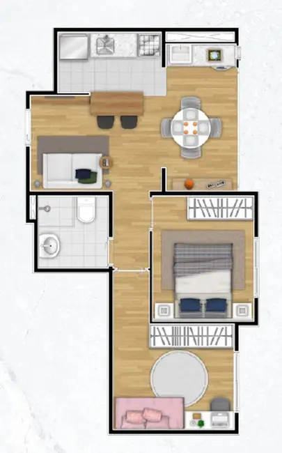Foto 5 de Apartamento com 2 quartos à venda, 47m2 em Jardim Santo Antônio, Valinhos - SP