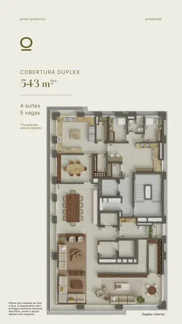 Foto 9 de Apartamento com 4 quartos à venda, 543m2 em Pinheiros, São Paulo - SP