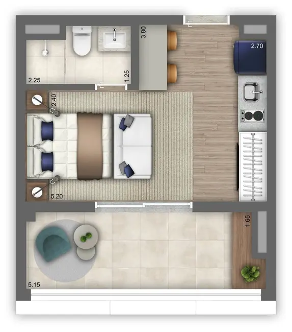 Kitnet com 1 quarto à venda, 28m2 em Vila Mariana, São Paulo - SP - imagem 1 Foto 1 de Kitnet com 1 quarto à venda, 28m2 em Vila Mariana, São Paulo - SP