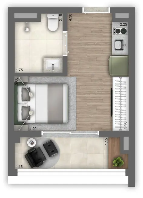 Kitnet com 1 quarto à venda, 28m2 em Vila Mariana, São Paulo - SP - imagem 2 Foto 2 de Kitnet com 1 quarto à venda, 28m2 em Vila Mariana, São Paulo - SP